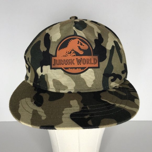 Jurasic World Kids Camouflage Snapback Adjustable Hat - Picture 1 of 7